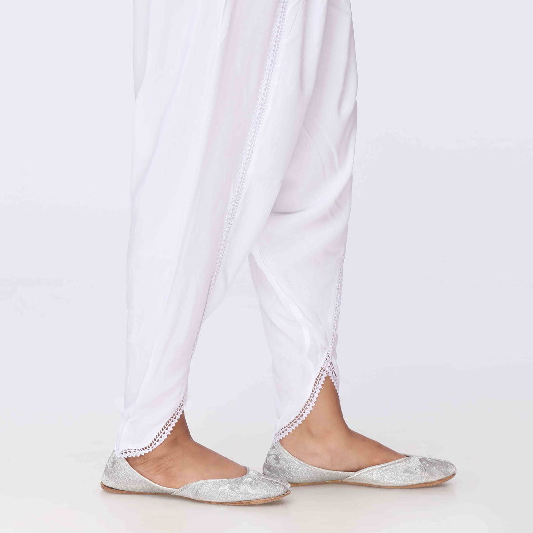 White Cambric Tulip Shalwar PS3566