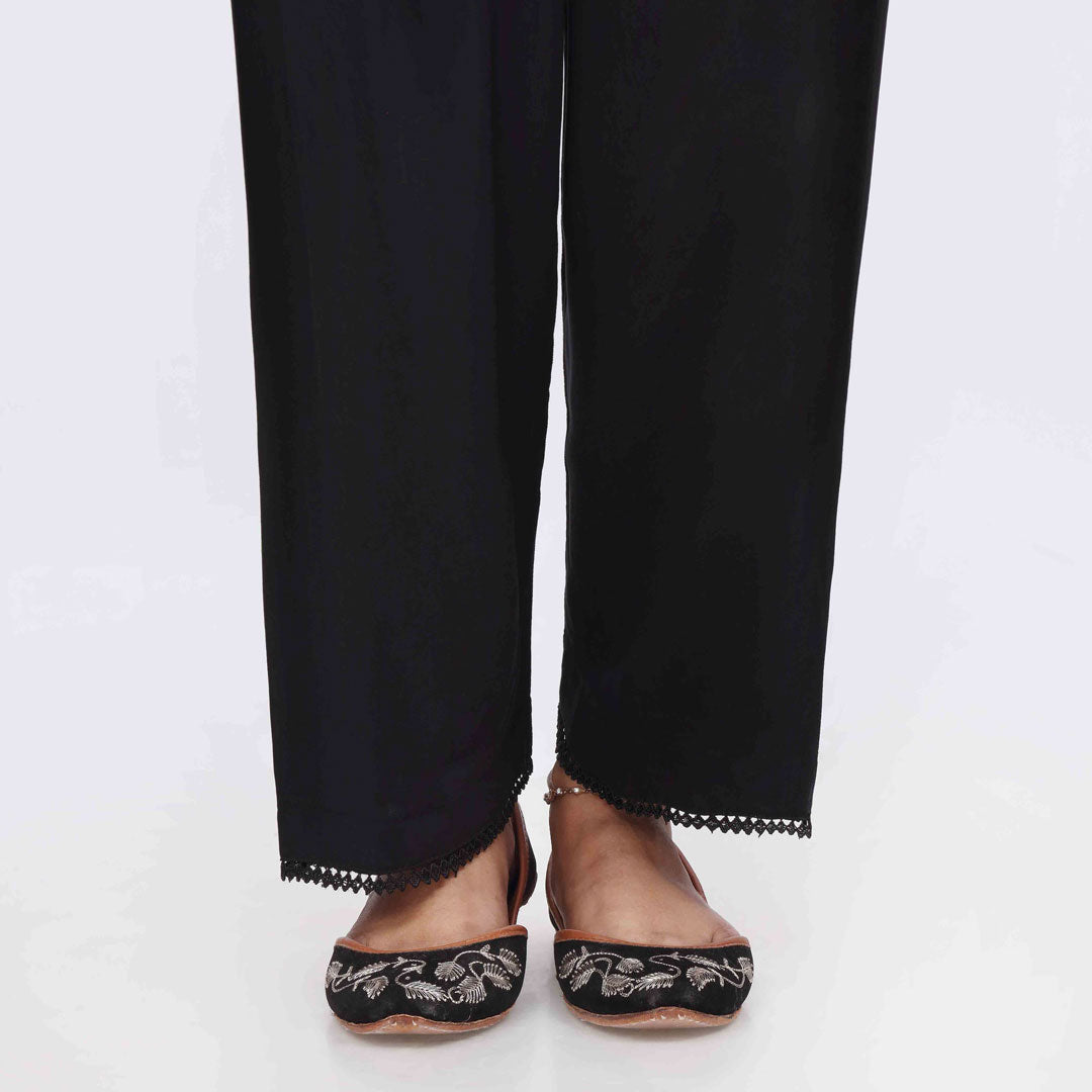 Black Cambric Straight Fit Trouser PS3571