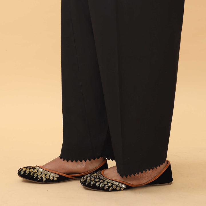 Black Slim Fit Plain Trouser PS4572