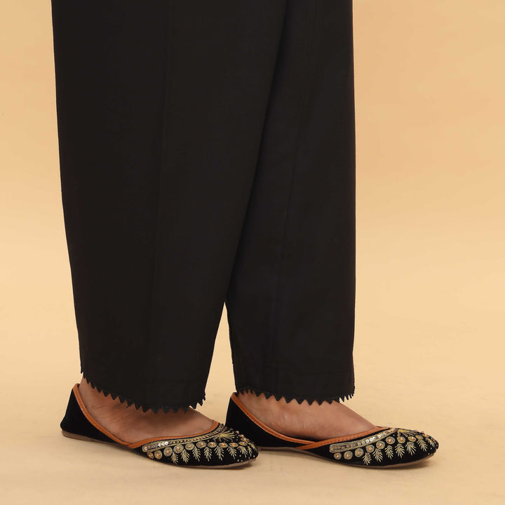 Black Slim Fit Plain Trouser PS4572