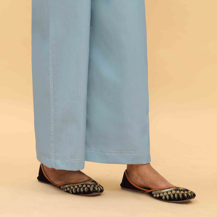 Sky Blue Straight Fit Denim Trouser PS4577