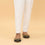White Slim Fit Embellished Trouser PS4578