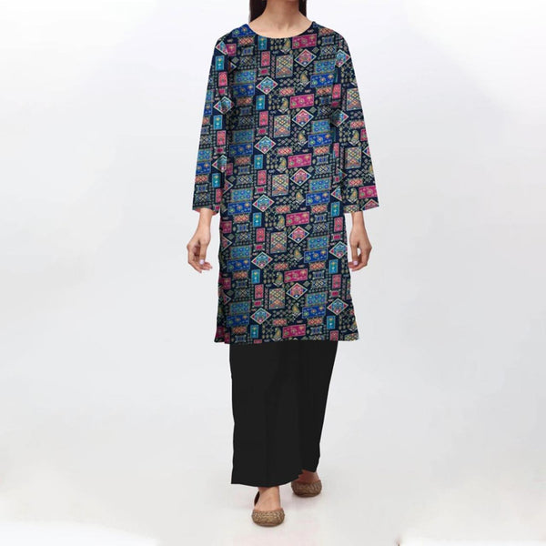 1PC- Unstitched Digital Printed Lawn Shirt PS4646