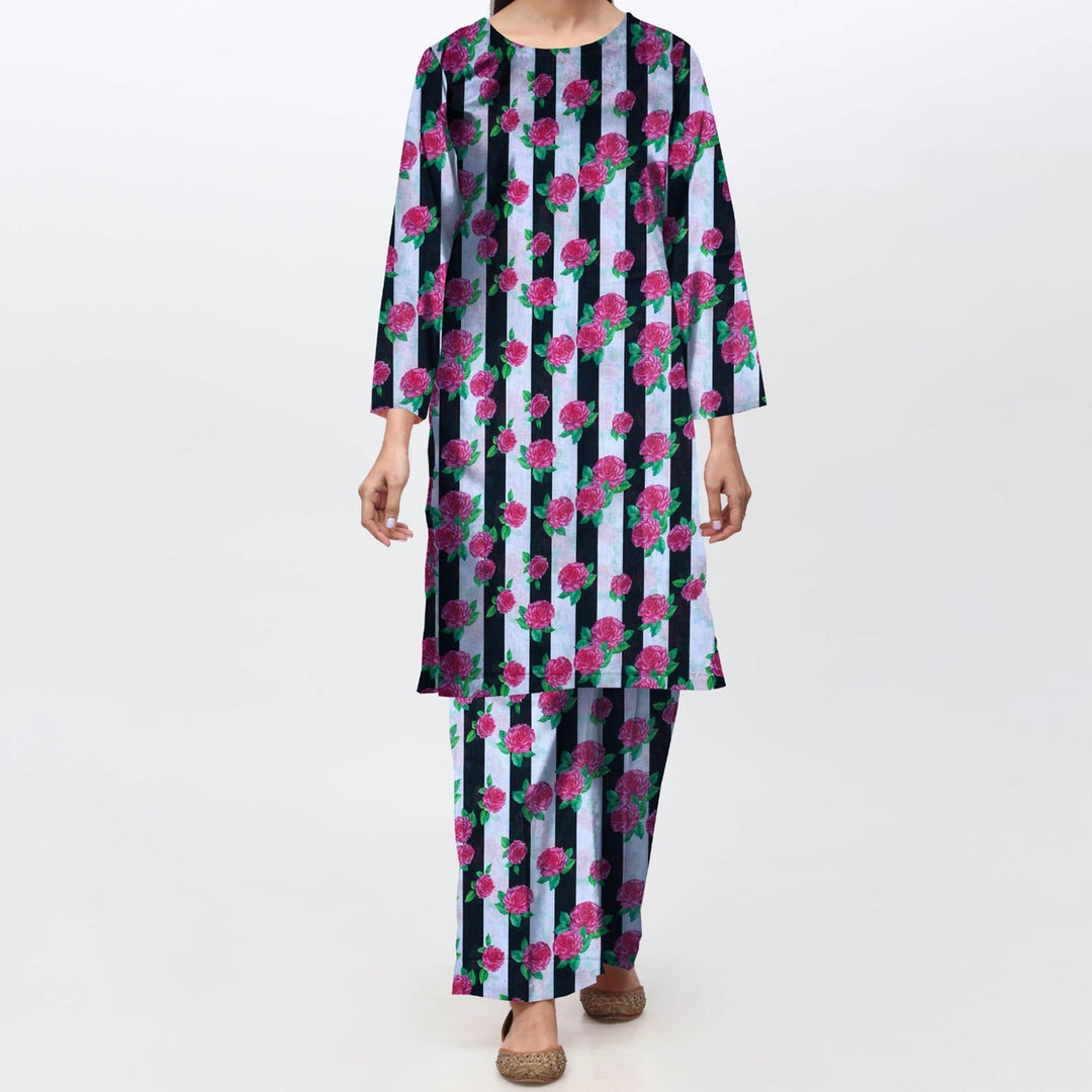 2 PC - Unstitched Digital Printed Lawn Suit PS4840