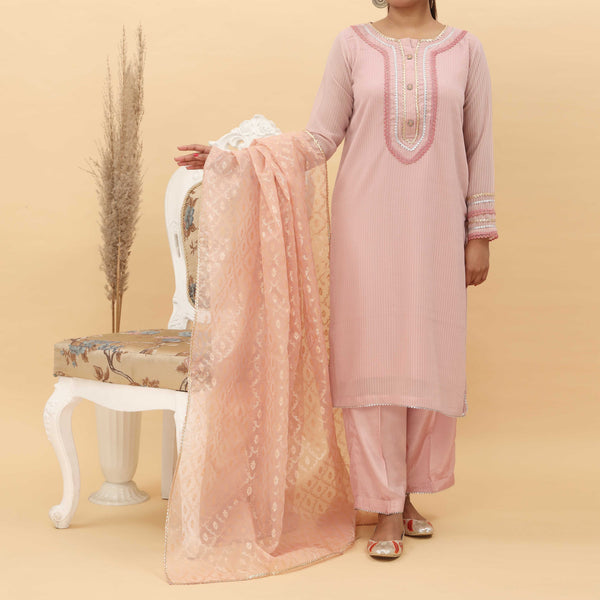 3PC- Georget Chiffon Suit PS4969