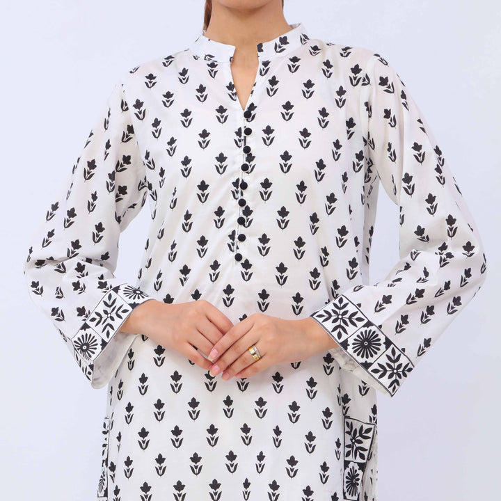2 PC- Cotton Cambric Printed Suit PS5050