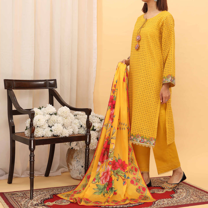 3PC- Chiken Kari Lawn Suit PS5062