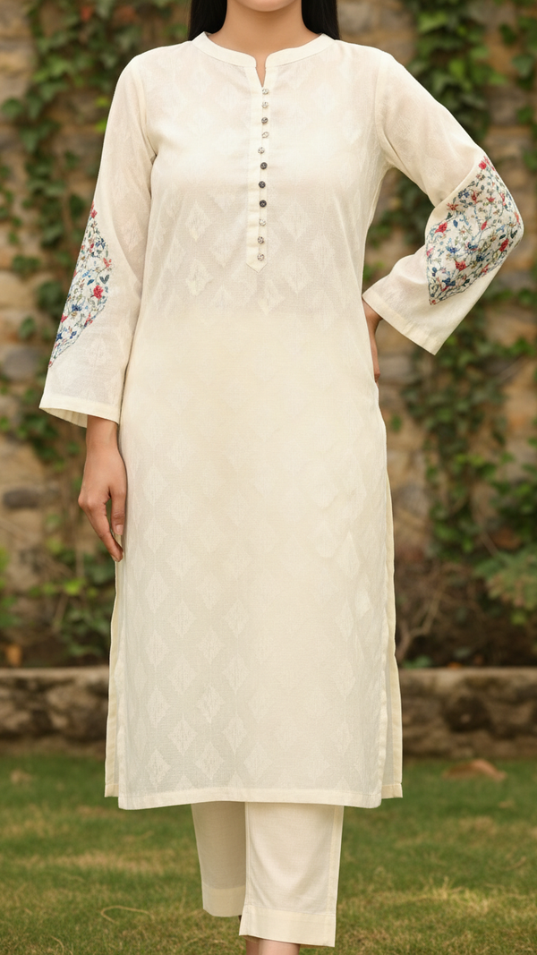 1PC- Puff Printed Lawn Shirt PS5078