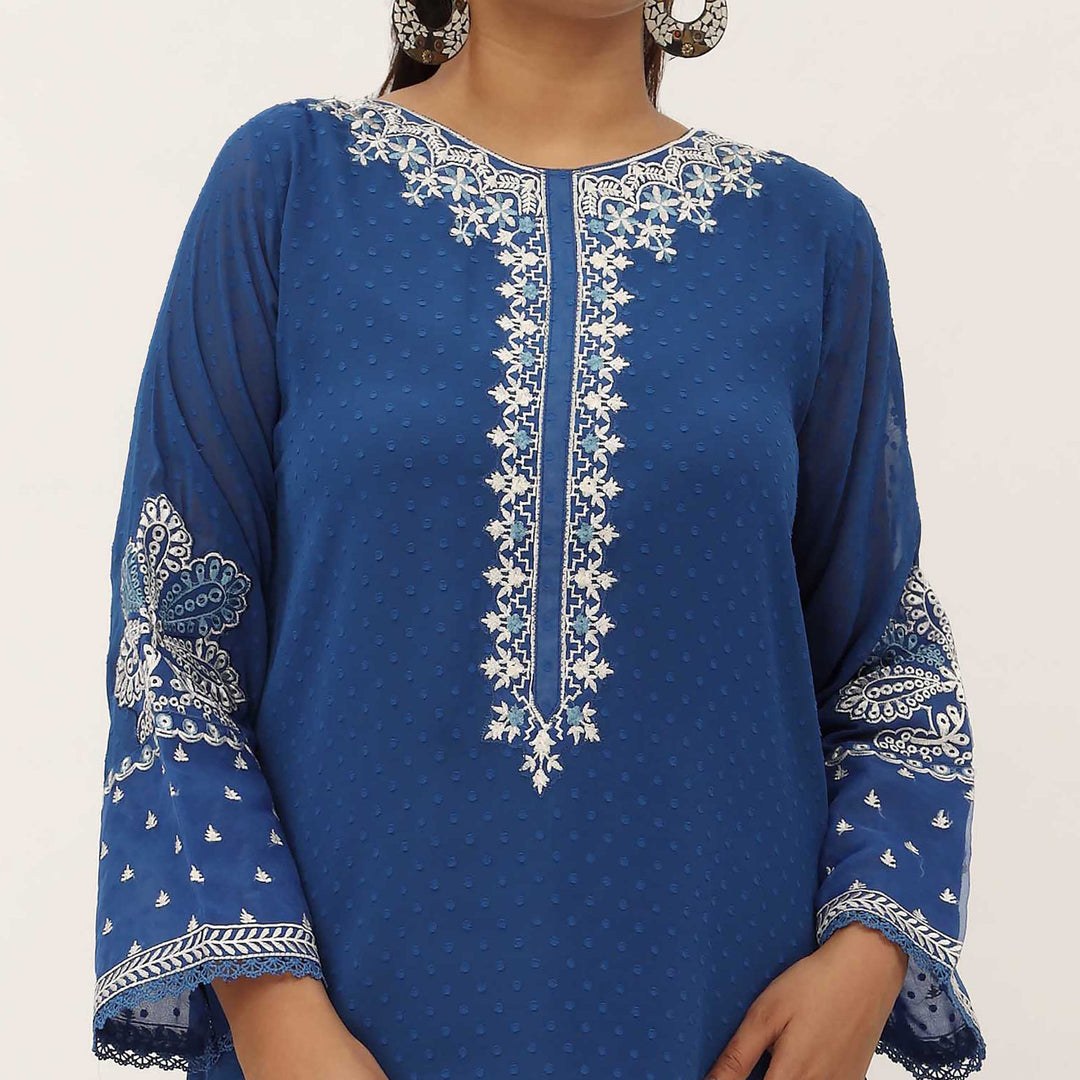 2PC- Georget Broshia Chiffon Suit PS5085