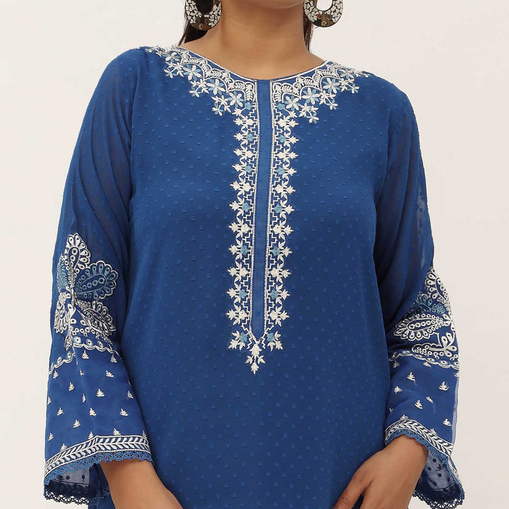 2PC- Georget Broshia Chiffon Suit PS5085