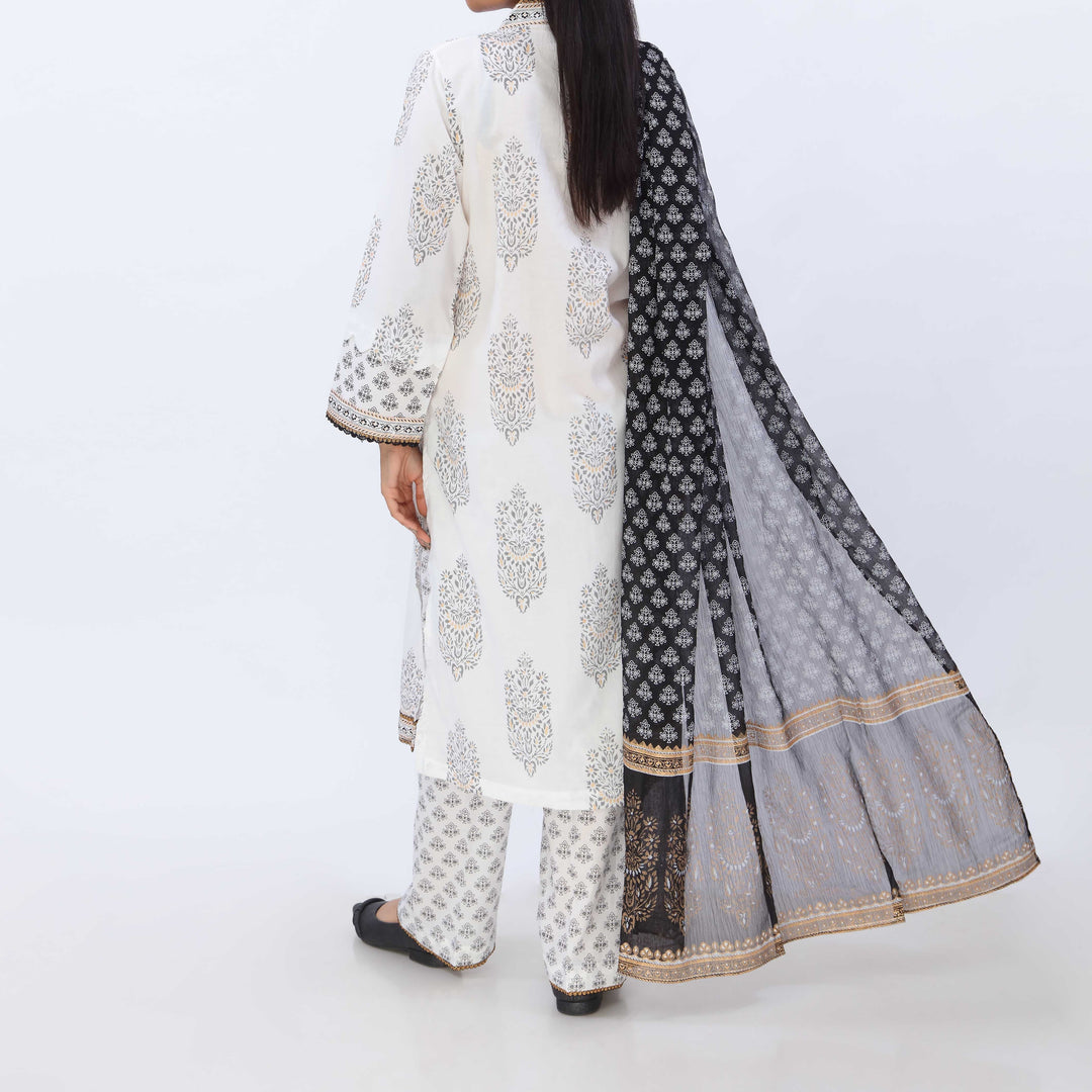 3PC- Printed Cambric Suit PS5155