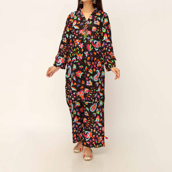 2PC- Digital Printed Cambric Co-ord Set PS5164