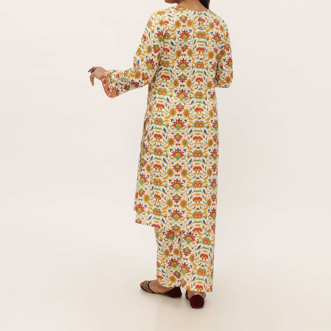 2PC- Digital Printed Cambric Suit PS5170