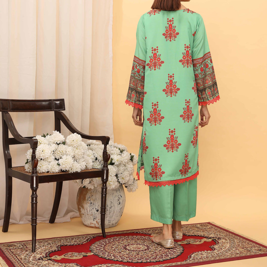 2PC- Intermix Cotton Suit PS5198