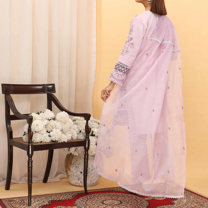 3PC- Embroidered Cambric Suit PS5210
