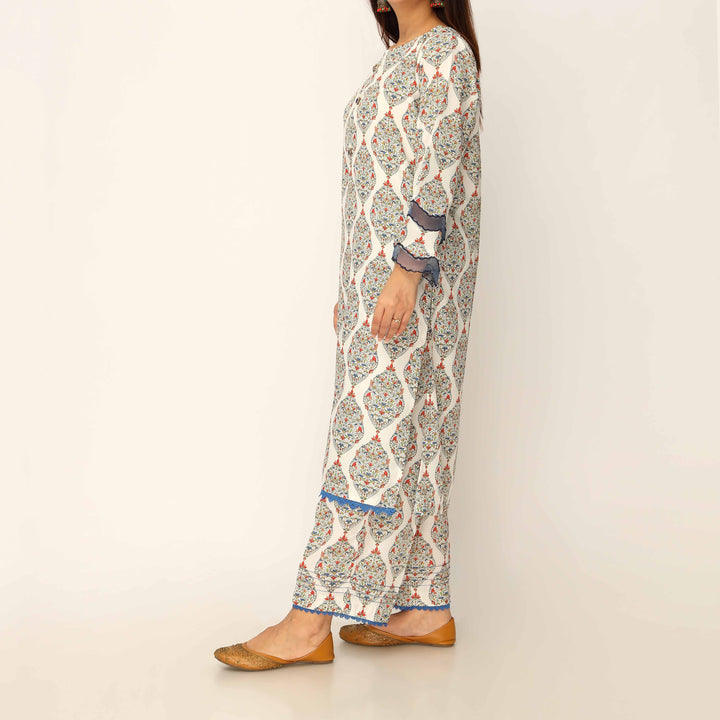 2PC- Digital Printed Cambric Co-ord Set PS5232