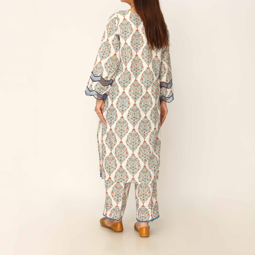 2PC- Digital Printed Cambric Co-ord Set PS5232