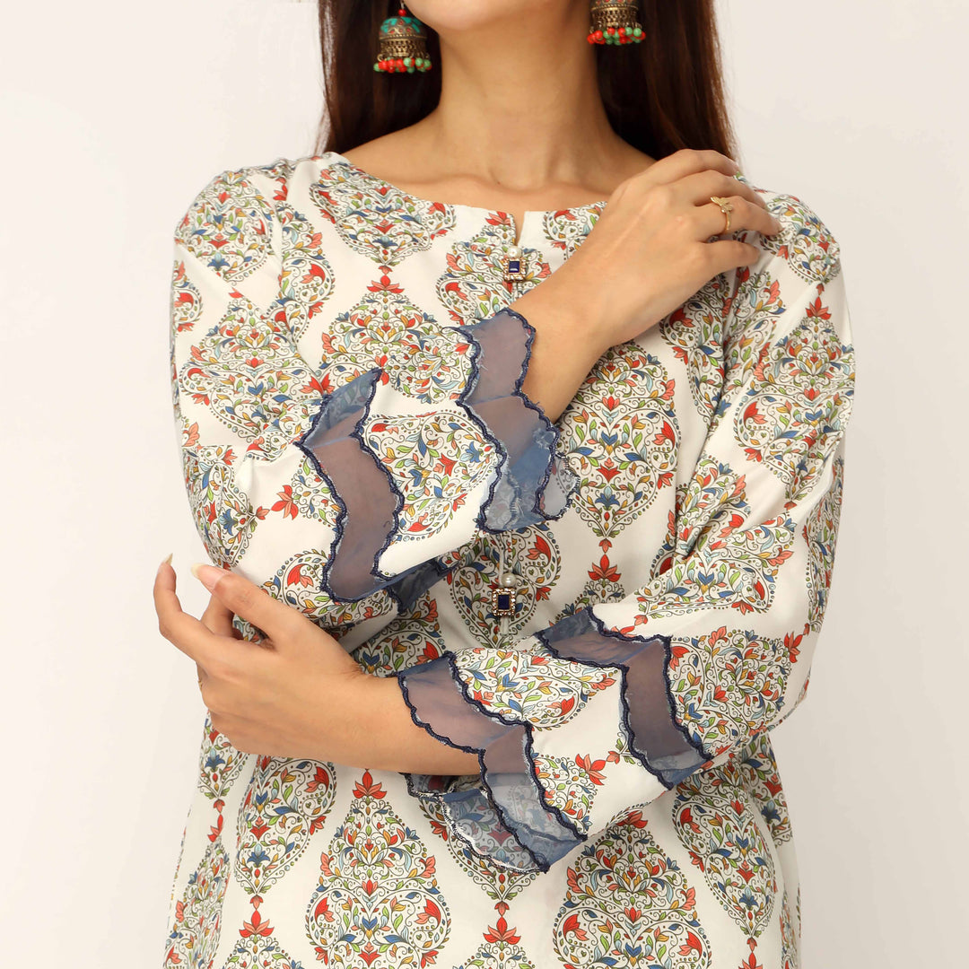 2PC- Digital Printed Cambric Co-ord Set PS5232