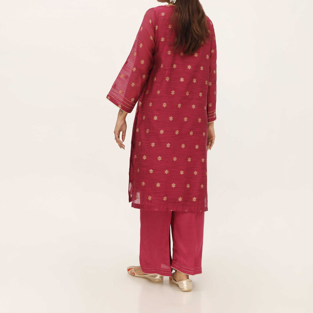 2PC- Yarn Dyed Jaquard Suit PS5252