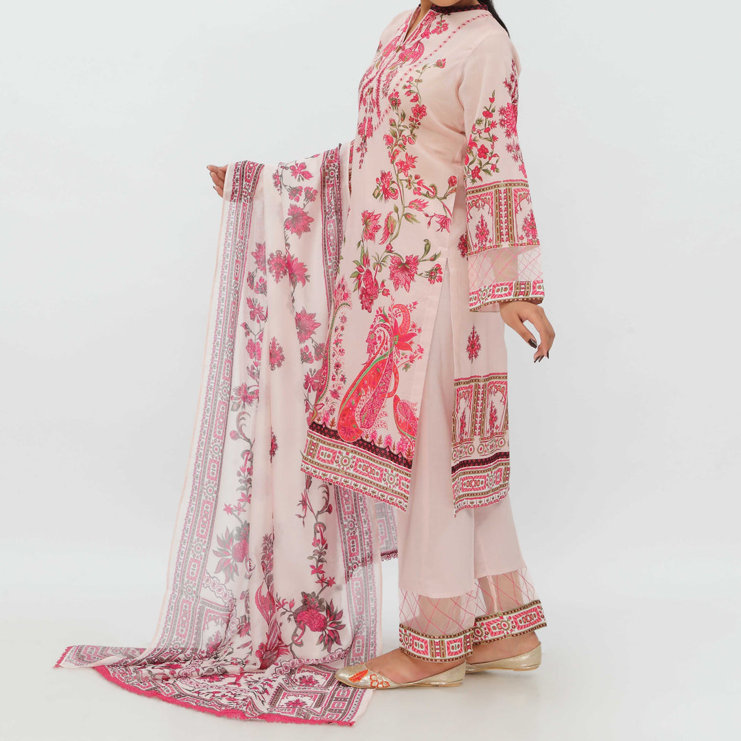 3PC- Digital Printed Lawn Suit PS5256