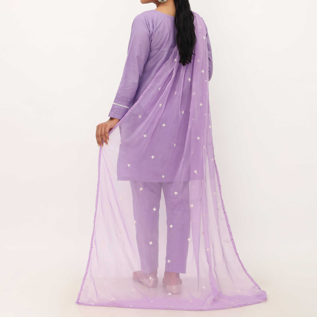 3PC- Embroidered Cambric Suit PS5261