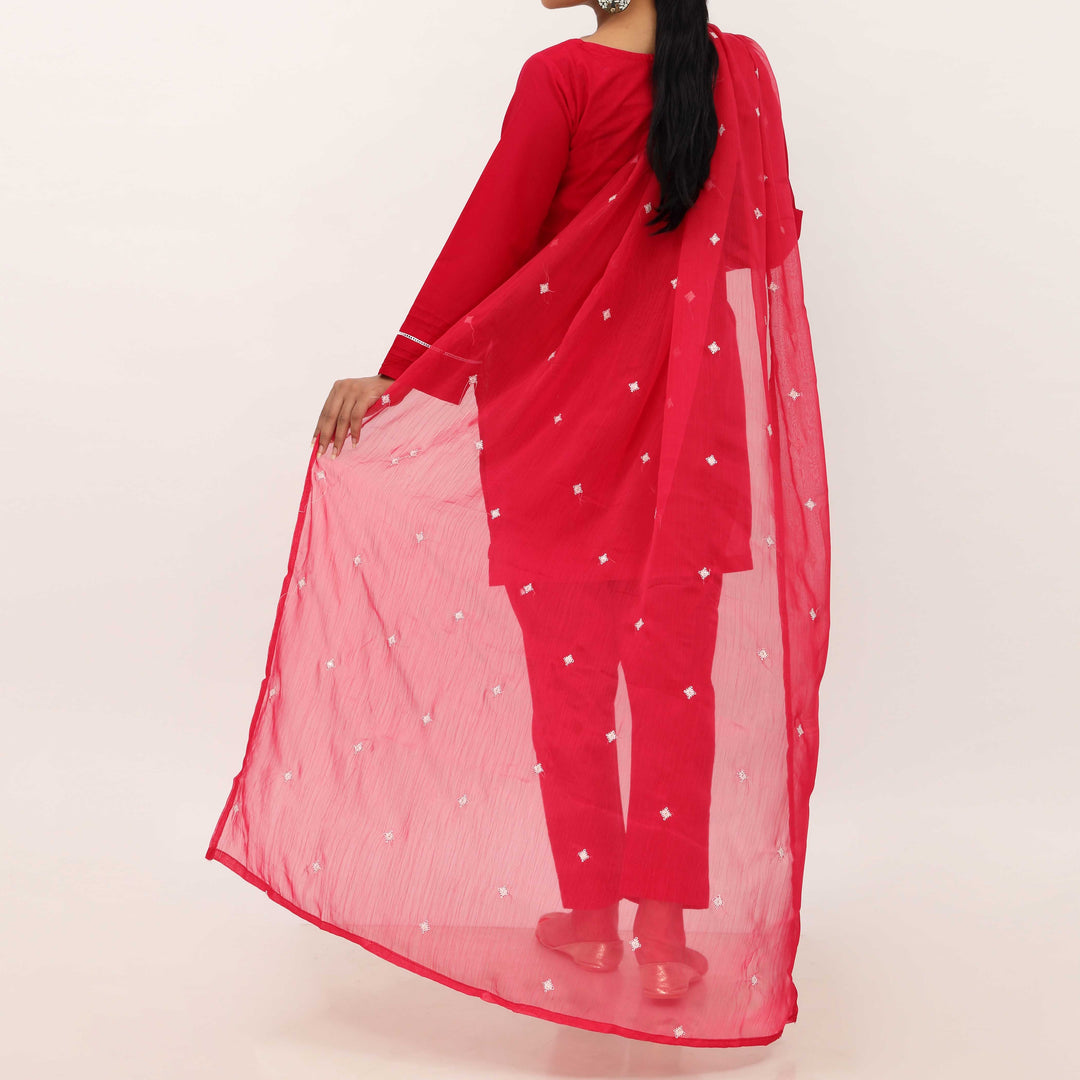 3PC- Embroidered Cambric Suit PS5262