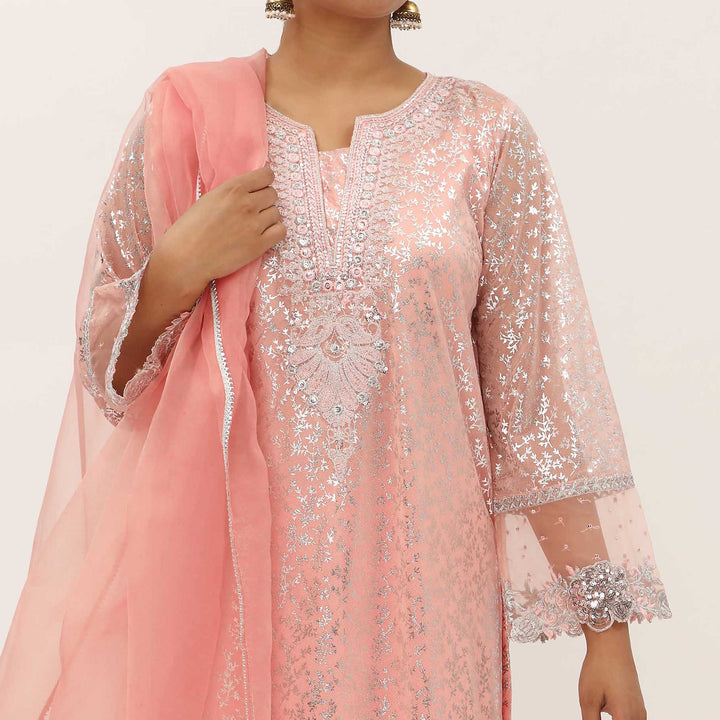 3PC- Foil Printed Poly Net Suit PS5278