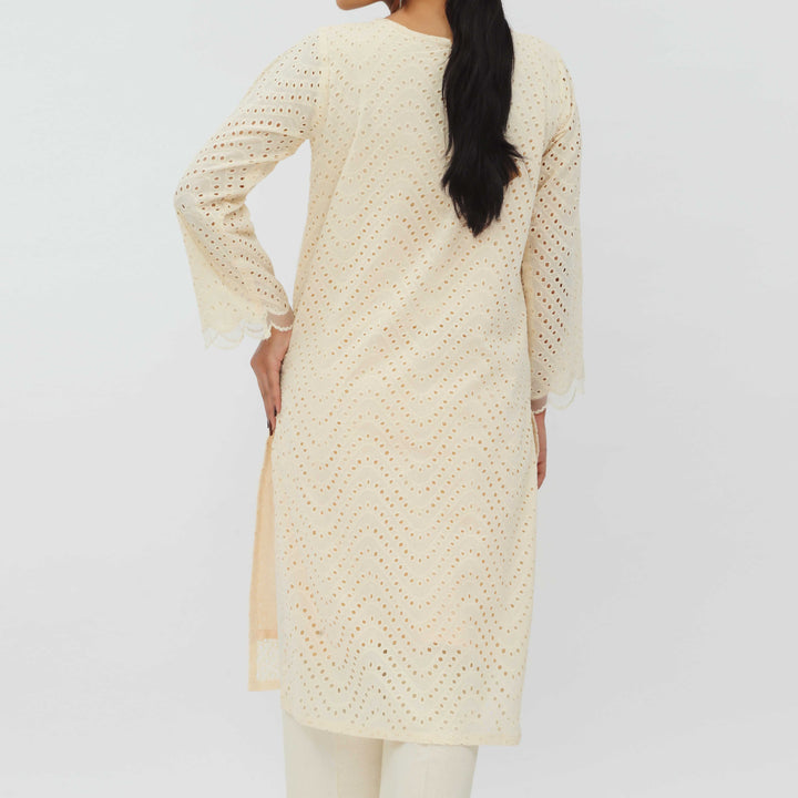 1PC- Schiffli Chikankari Lawn Shirt PS5284