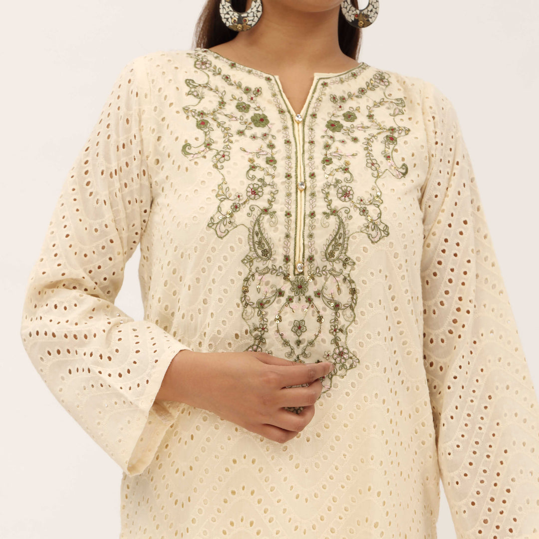 2PC- Chikankari Schifili Suit PS5292