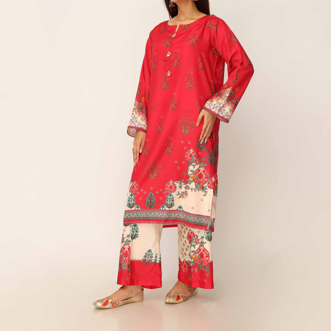 2PC- Digital Printed Cambric Suit PS5302
