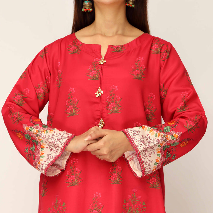 2PC- Digital Printed Cambric Suit PS5302