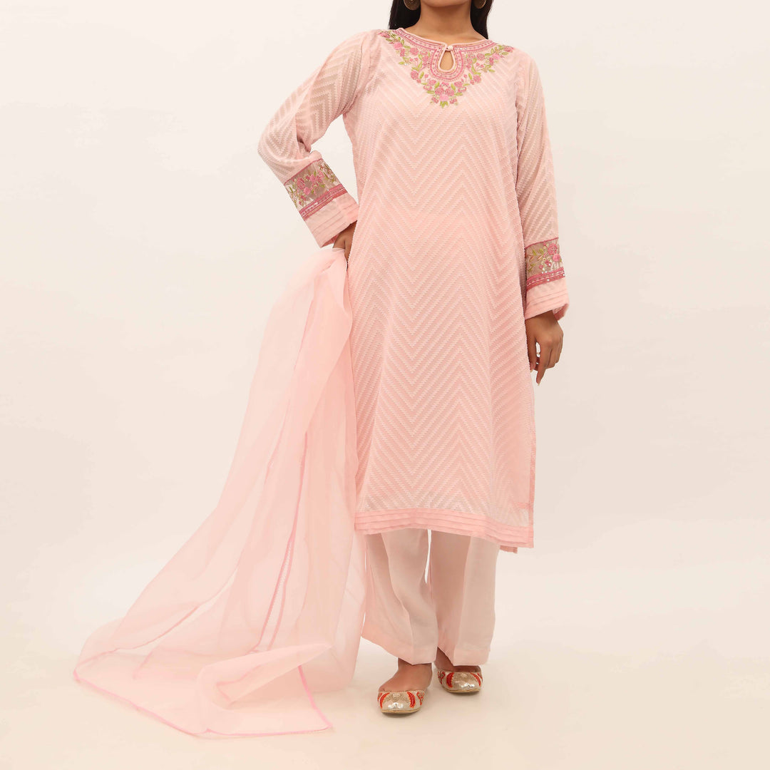 3PC- Broshia Chiffon Suit PS5303