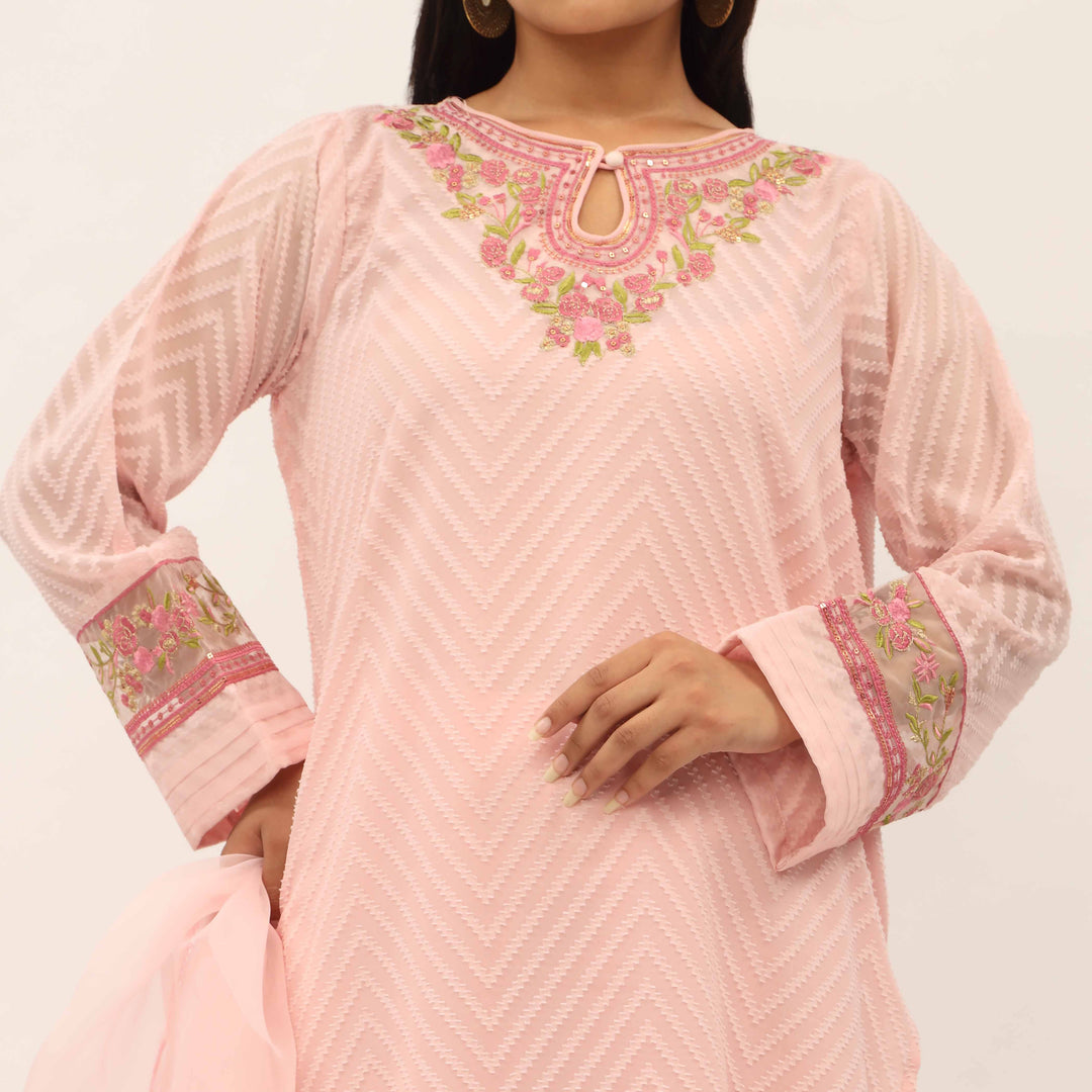3PC- Broshia Chiffon Suit PS5303