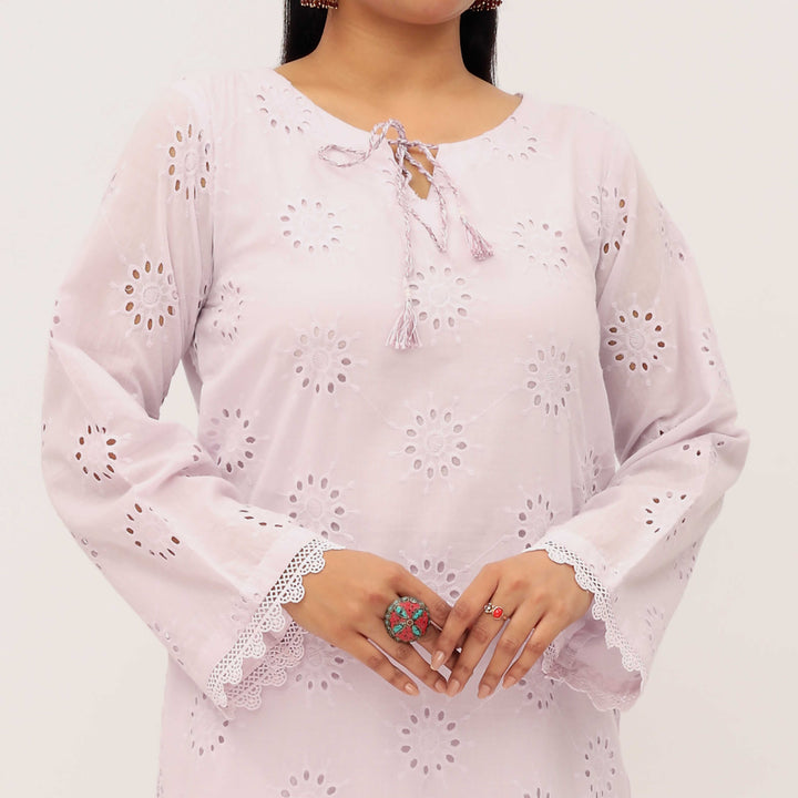 2PC- Chikan Schiffli Lawn Suit PS5304