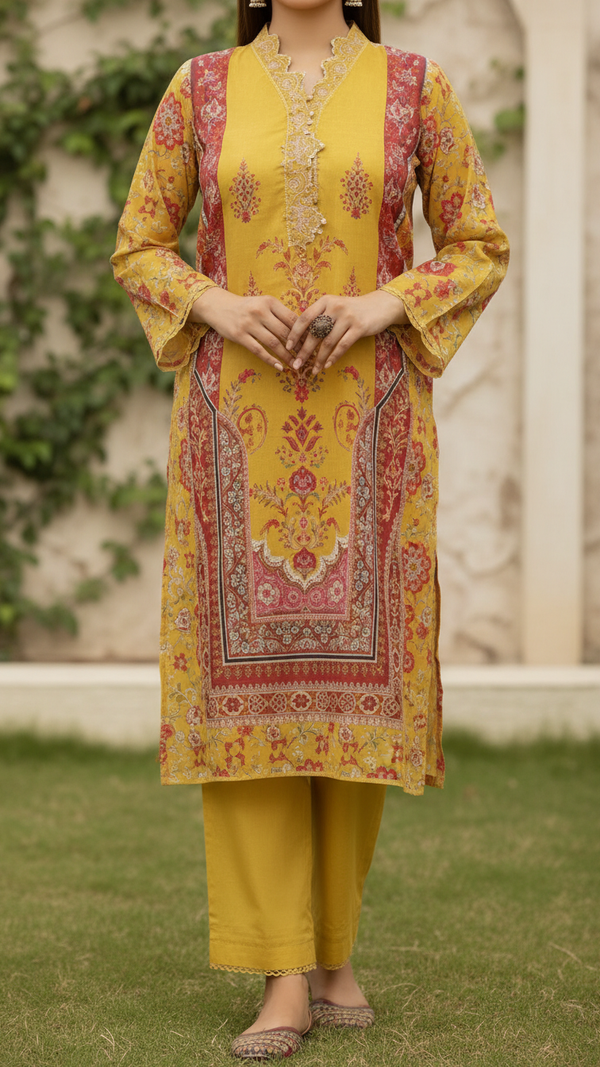 2PC- Digital Printed Lawn Suit PS5319
