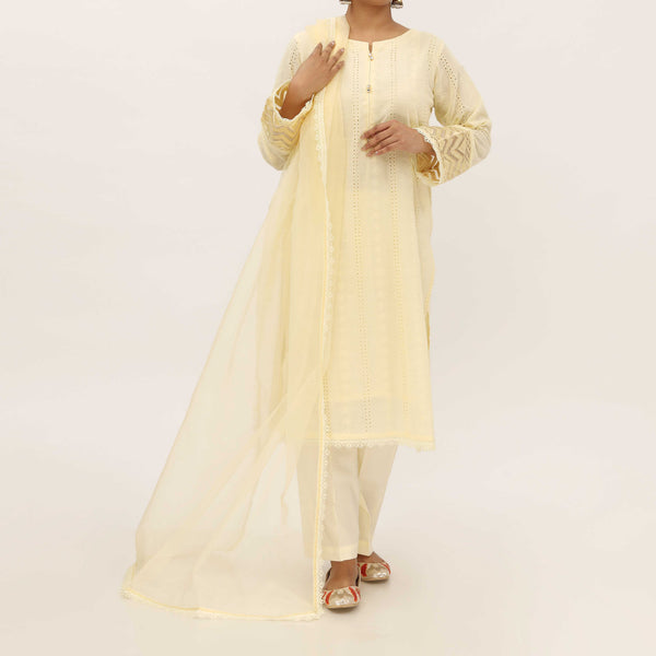 3PC- Chikankari Schifili Suit PS5321