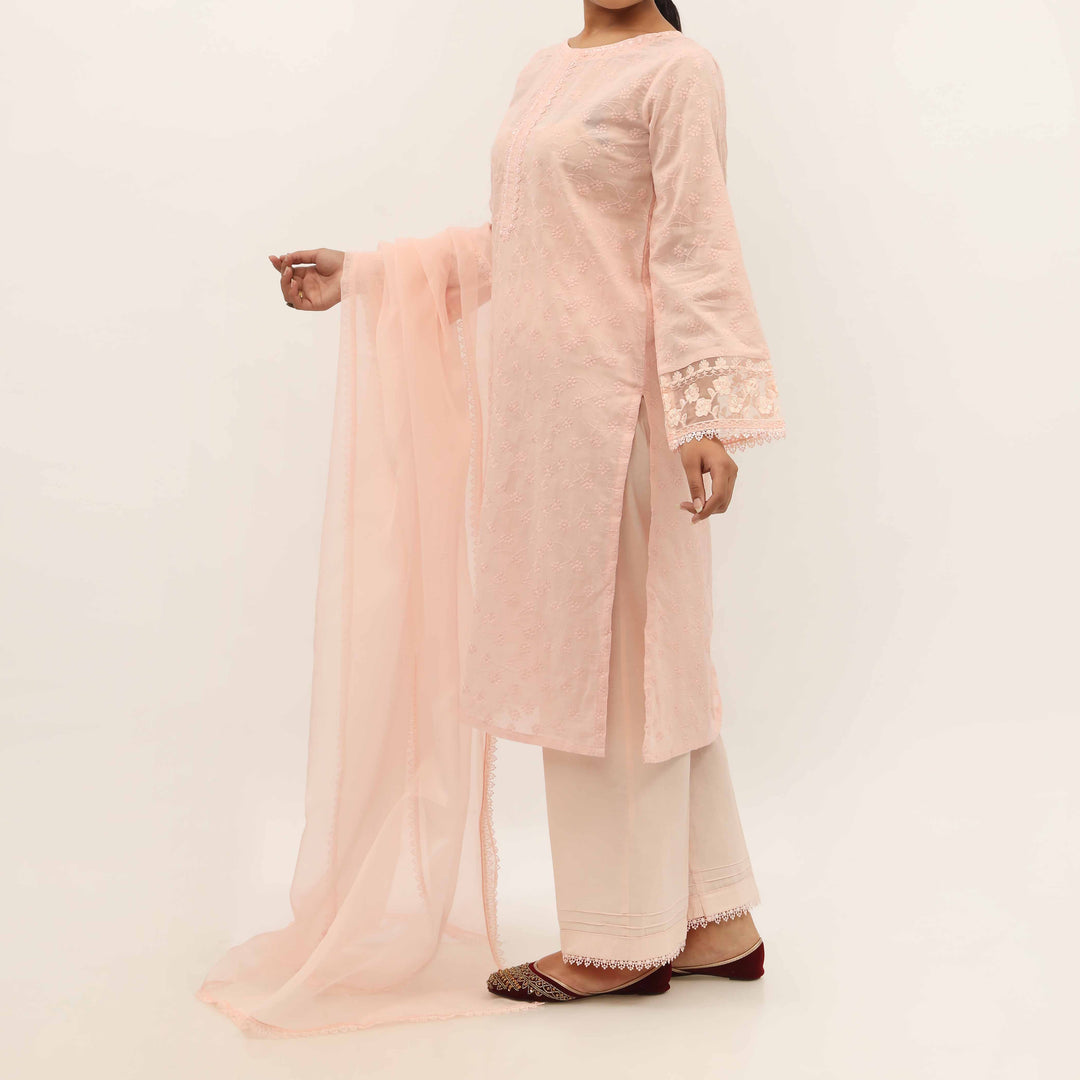 2PC- Chikankari Embroiderd Lawn Suit PS5322