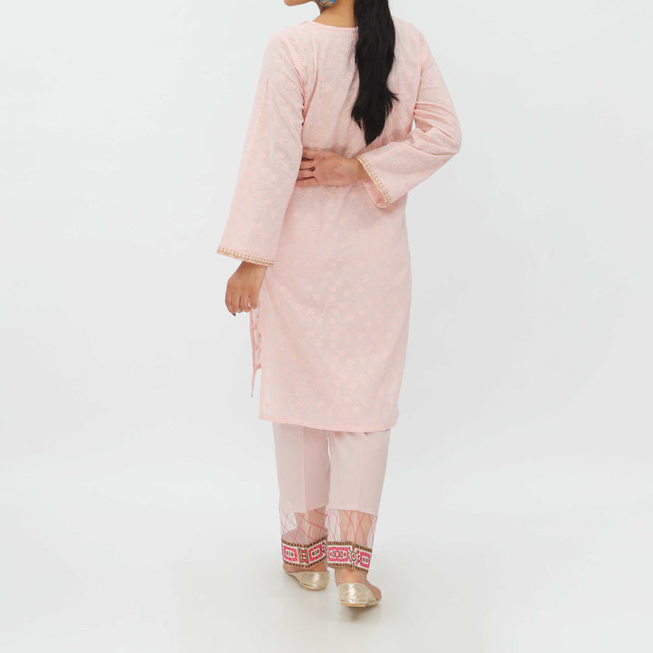 1PC- Chikankari Lawn Shirt PS5354