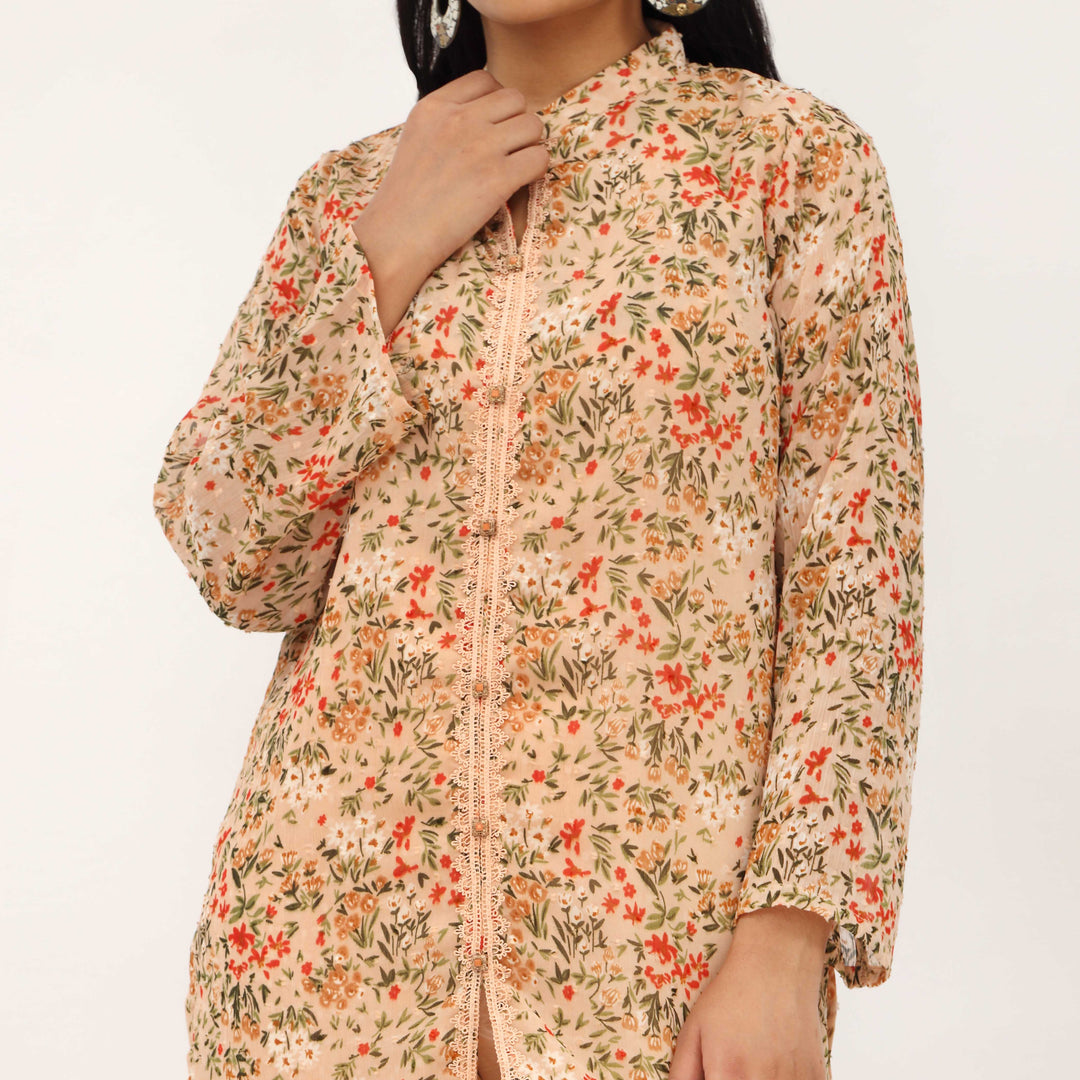 2PC- Digital Printed Georget Chiffon Suit PS5357
