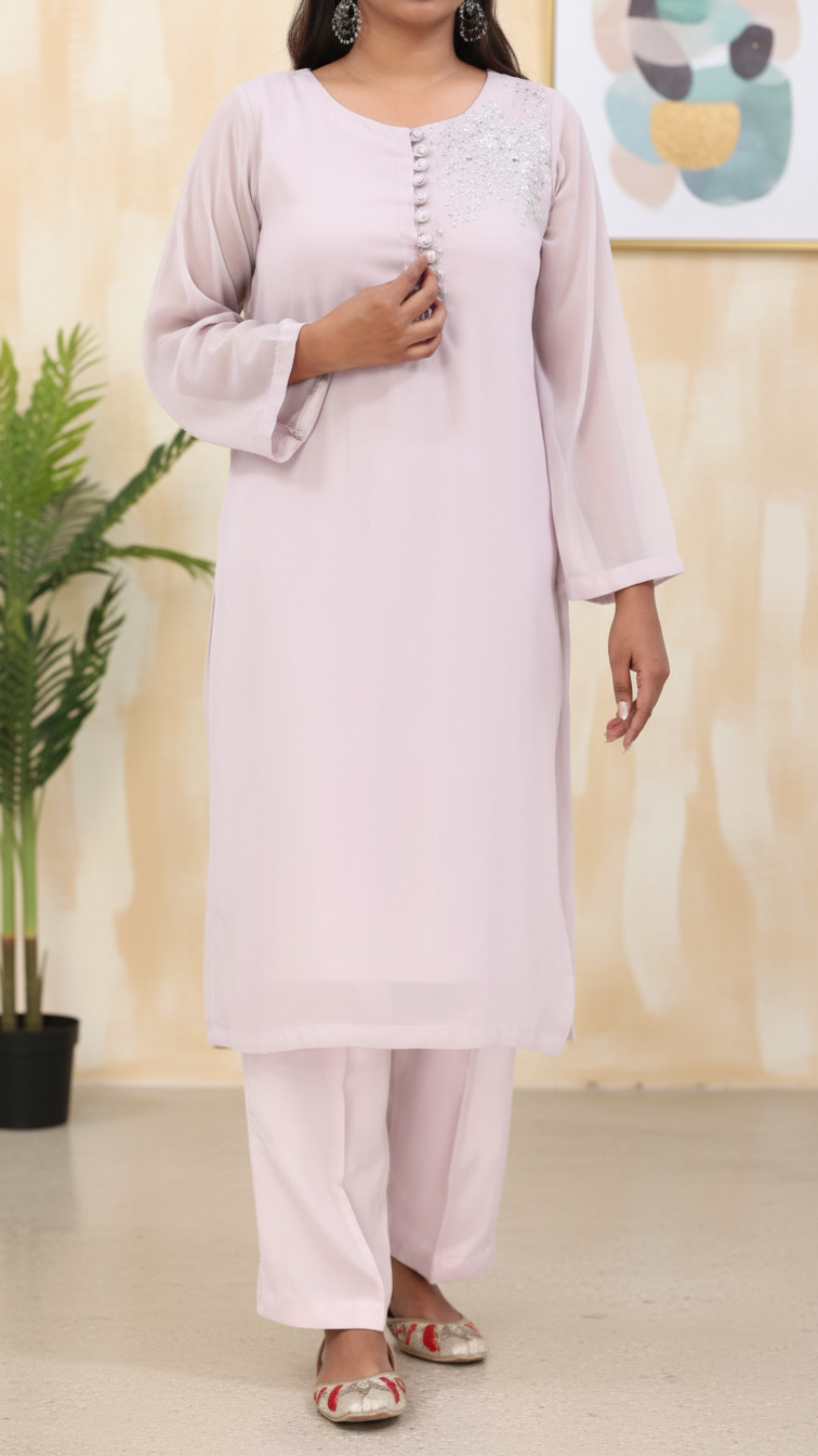 OPULENT<br>2 PC Embroidered Suit PS5372