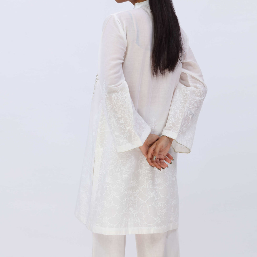 1PC- Printed Lawn Shirt With Embroidery PS5375