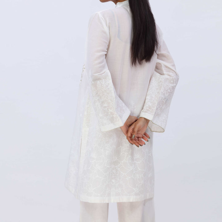 1PC- Printed Lawn Shirt With Embroidery PS5375