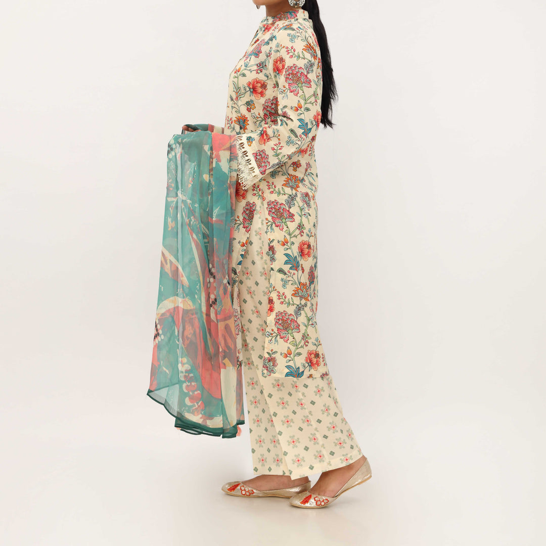 3PC- Digital Printed Lawn Suit PS5379