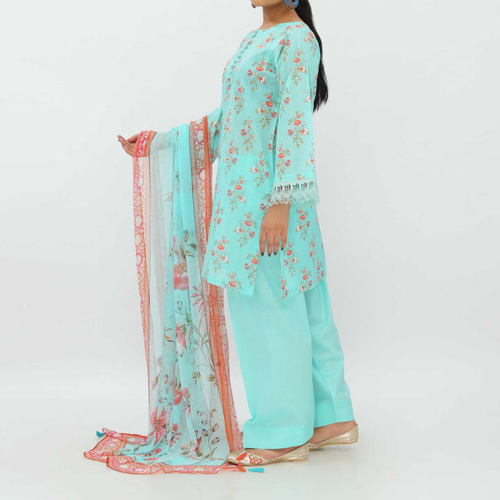 3PC- Digital Printed Lawn Suit PS5385
