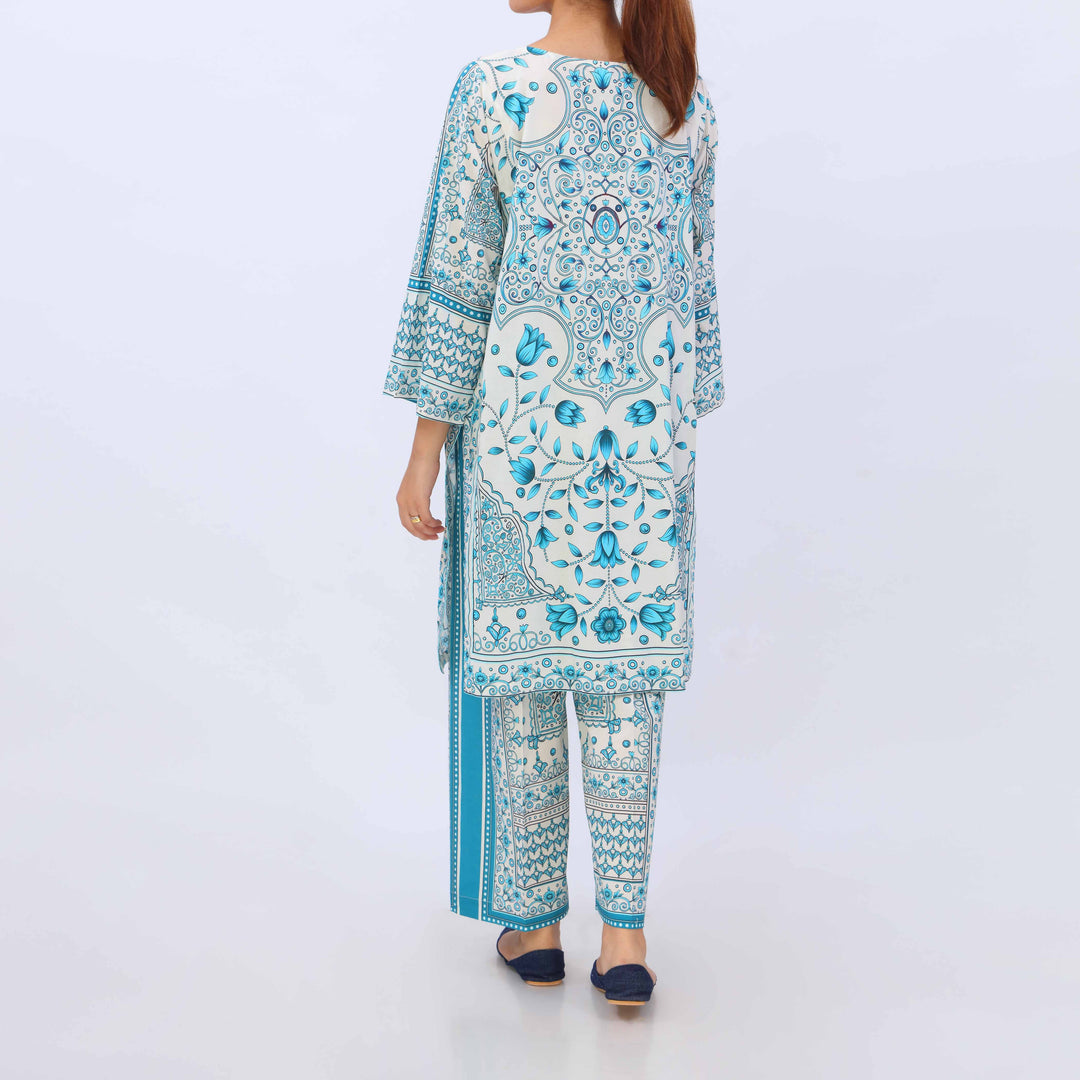 2 PC- Digital Printed Cambric Suit PS5392
