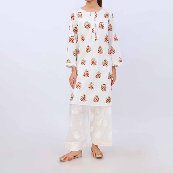 2 PC- Cotton Cambric Printed Suit PS5401