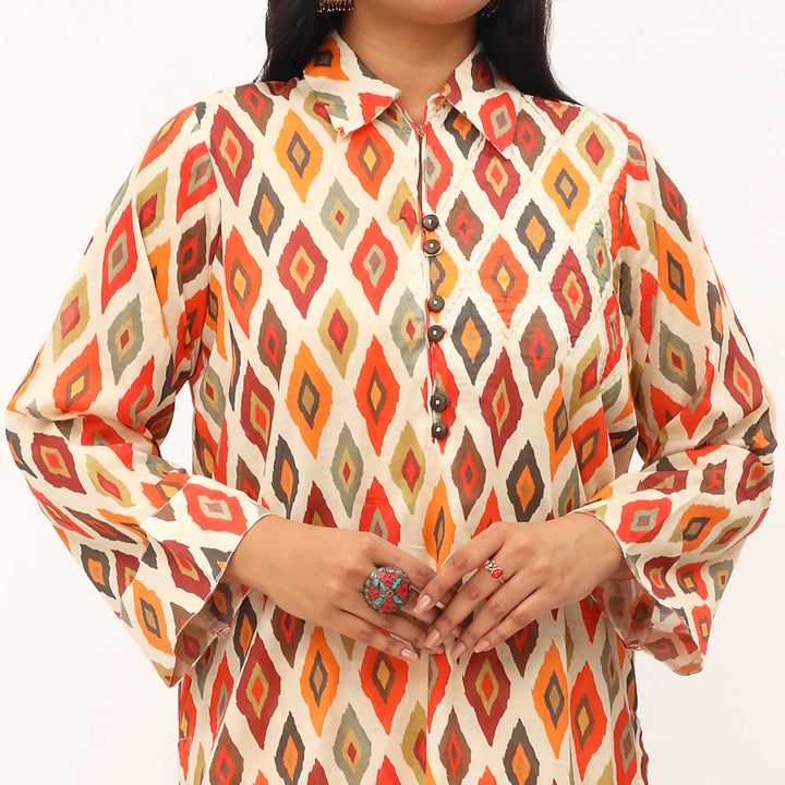 2PC- Digital Printed Lawn Suit PS5402