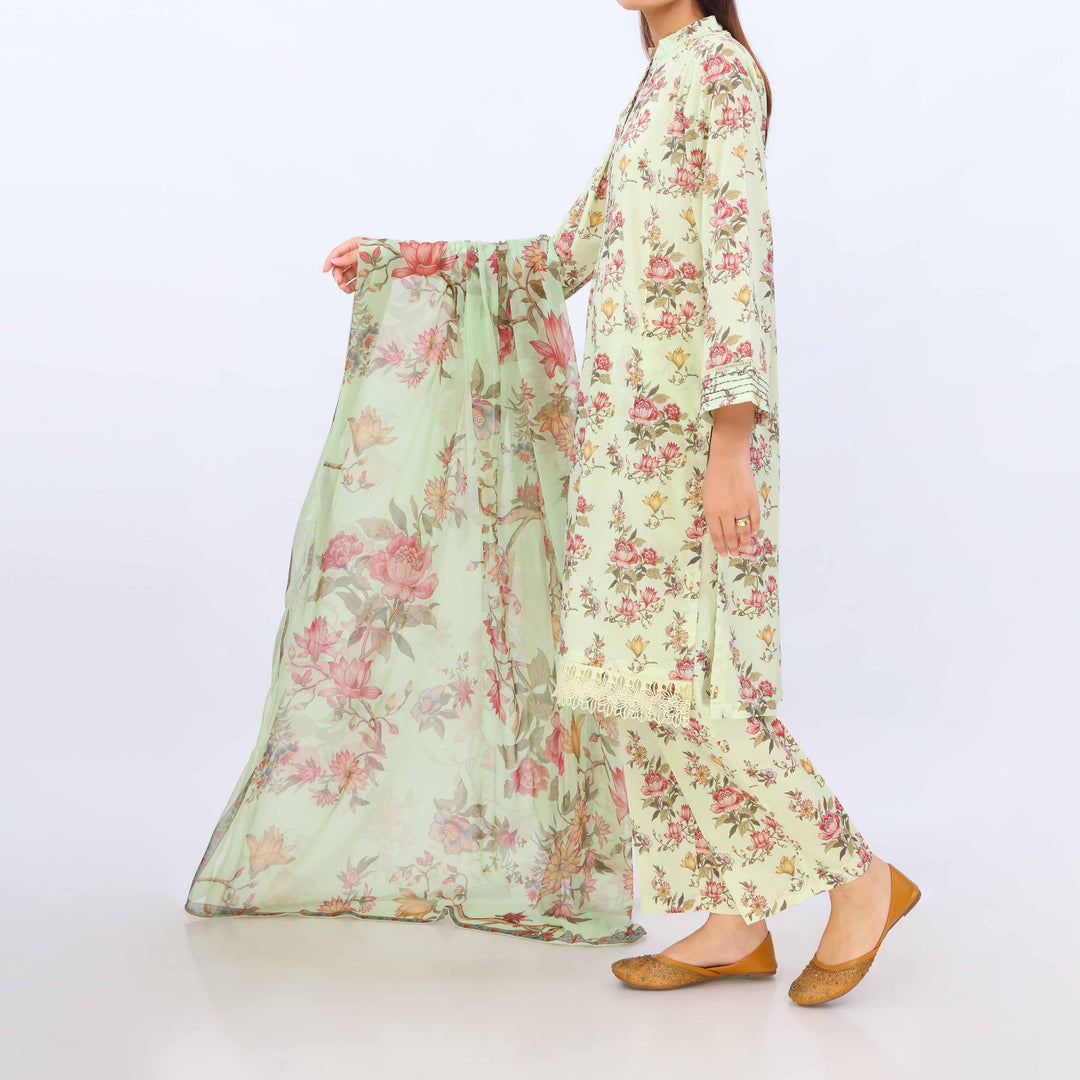 3 PC- Digital Printed Lawn Suit PS5429
