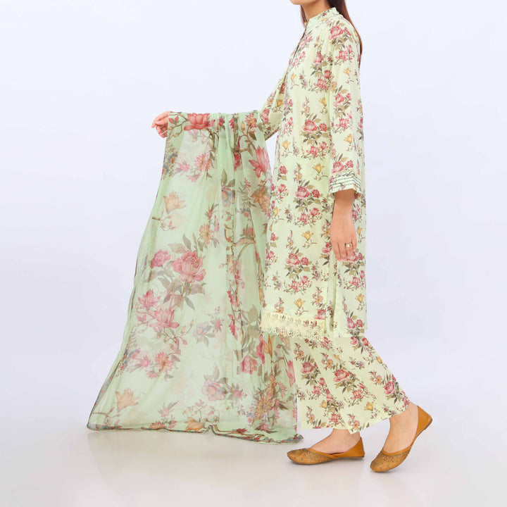 3 PC- Digital Printed Lawn Suit PS5429