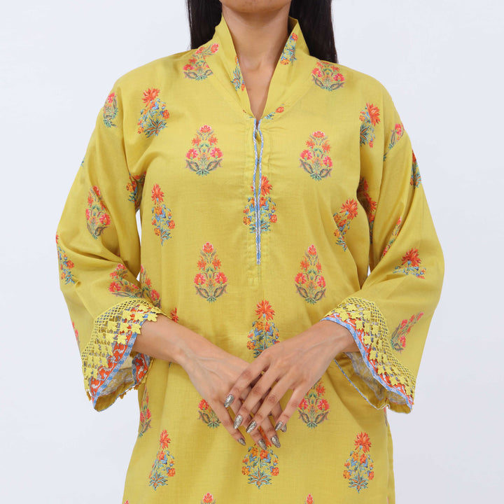 3PC- Digital Printed Cotton Cambric Suit PS5431